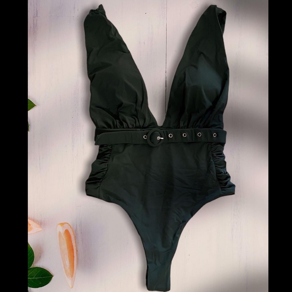 Olive one piece bikini